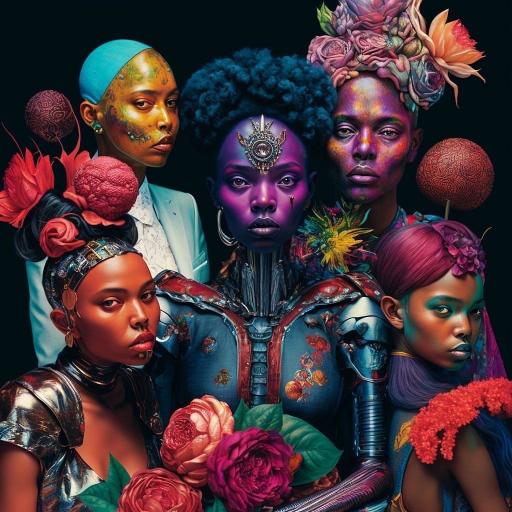 Cyberpunk Floral Queens - Related OpersCraft wallpaper