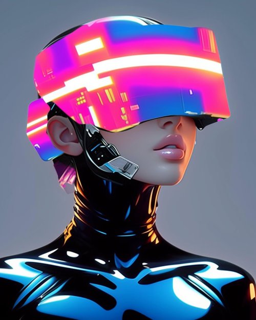 Cyberpunk Futuristic Woman Portrait - Related OpersCraft wallpaper