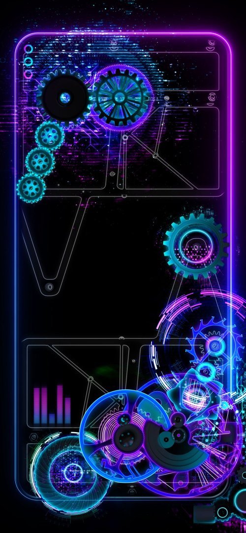 Cyberpunk Gears Interface - Related OpersCraft wallpaper