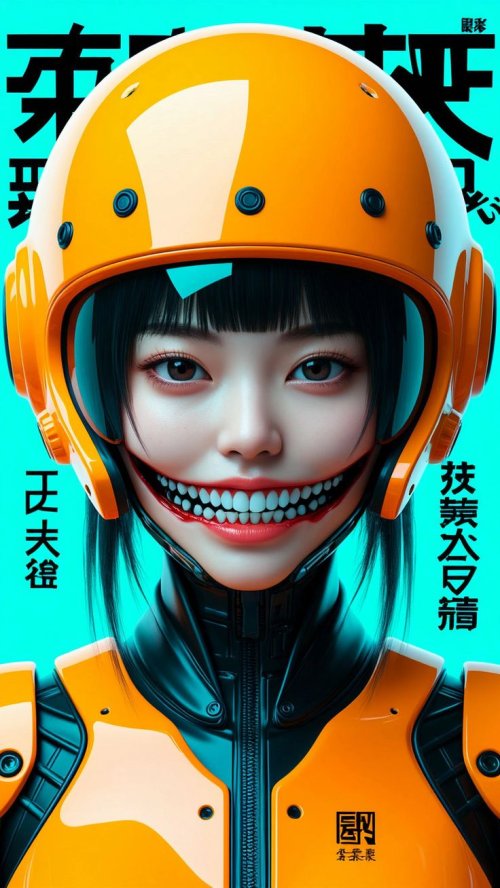 Cyberpunk Girl Portrait - Related OpersCraft wallpaper