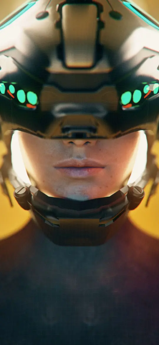 Cyberpunk Helmet Close-Up - Related OpersCraft wallpaper