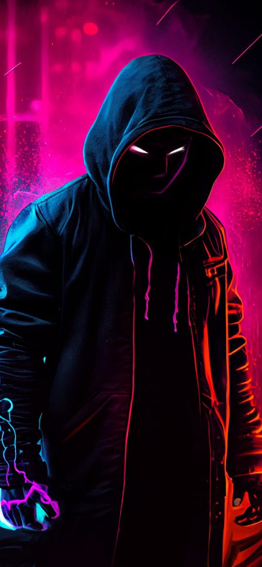 Cyberpunk Hooded Figure - Related OpersCraft wallpaper