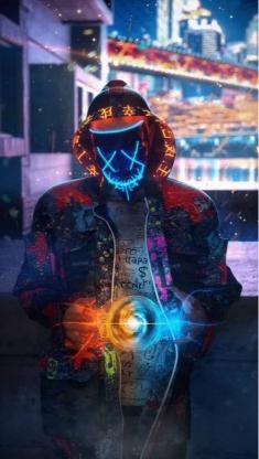 Cyberpunk Masked Figure - Related OpersCraft wallpaper