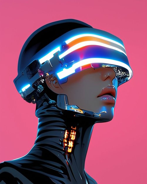 Cyberpunk Neon Visor Portrait - Related OpersCraft wallpaper