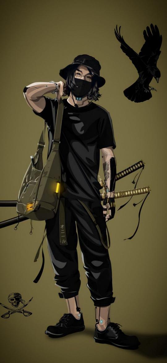 Cyberpunk Ninja Warrior - Related OpersCraft wallpaper