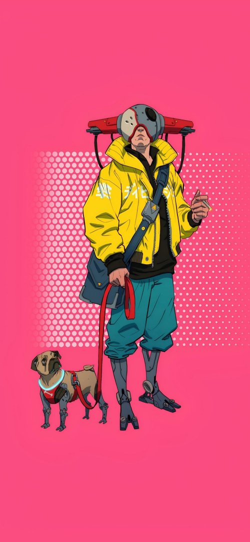 Cyberpunk Pug Walker - Related OpersCraft wallpaper
