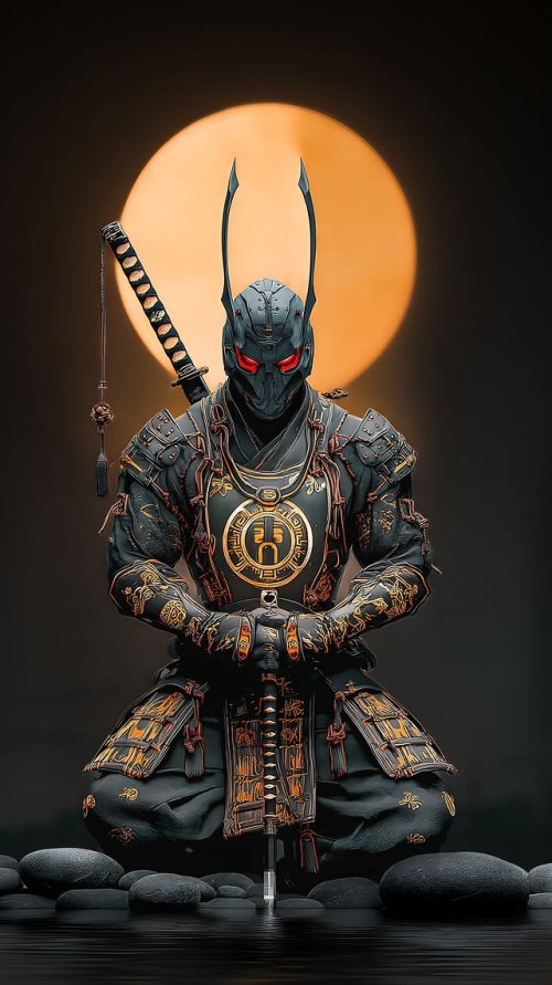 Cyberpunk Samurai Moon