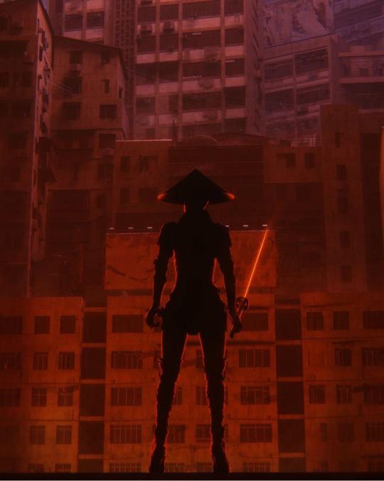 Cyberpunk Samurai Silhouette - Related OpersCraft wallpaper