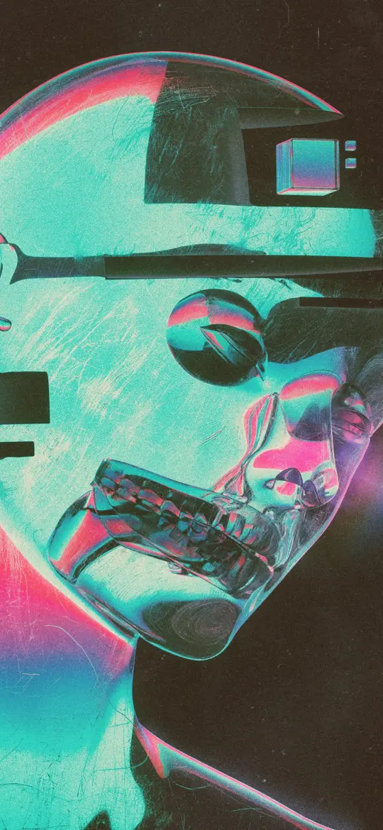 Cyberpunk Skull Abstraction - Related OpersCraft wallpaper