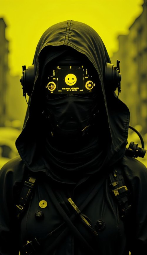Cyberpunk Smiley Hacker - Related OpersCraft wallpaper