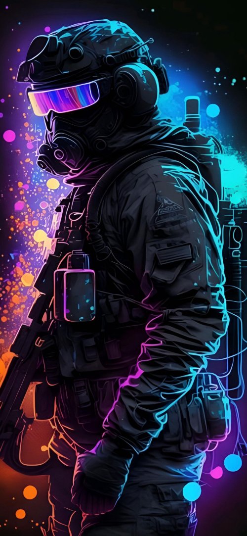 Cyberpunk Soldier Portrait - Related OpersCraft wallpaper