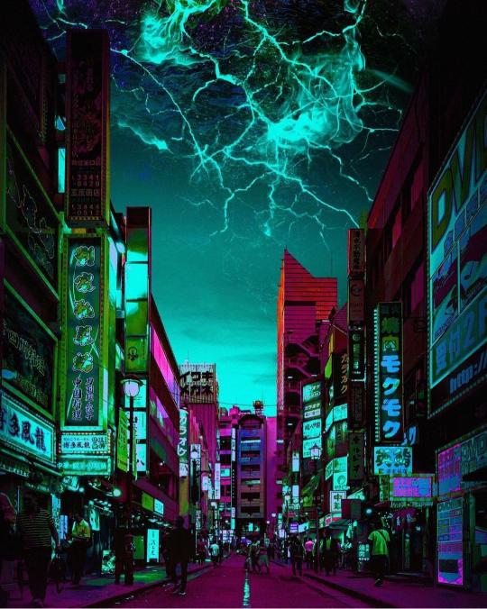 Cyberpunk Tokyo Street - Related StockWalls wallpaper