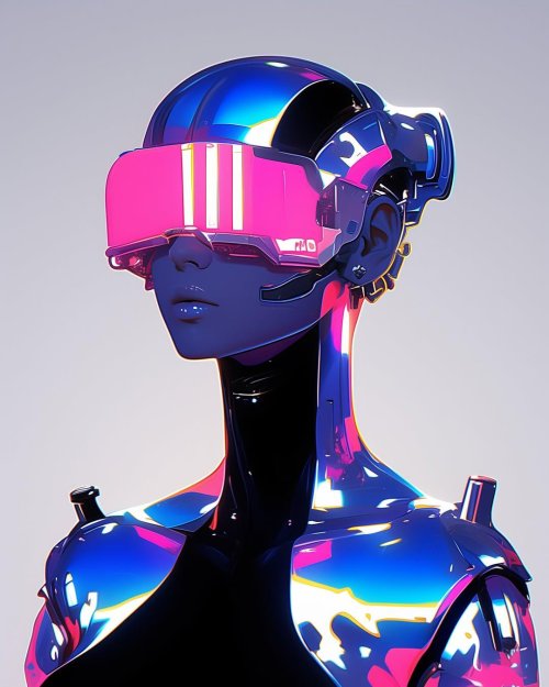 Cyberpunk VR Headset Portrait - Related OpersCraft wallpaper