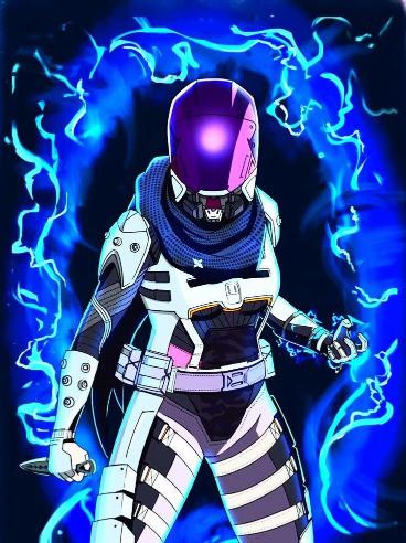 Cyberpunk Warrior with Energy - Related OpersCraft wallpaper