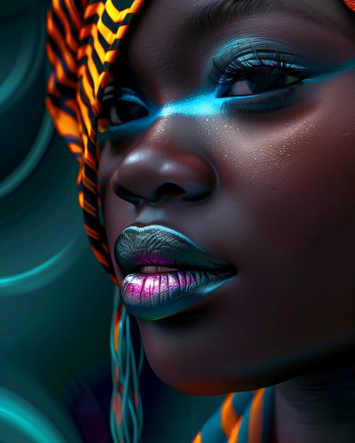 Cyberpunk Woman Portrait