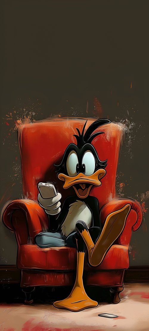 Daffy Duck Relaxing
