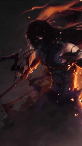 Dark Anime Warrior - Related Darkify wallpaper