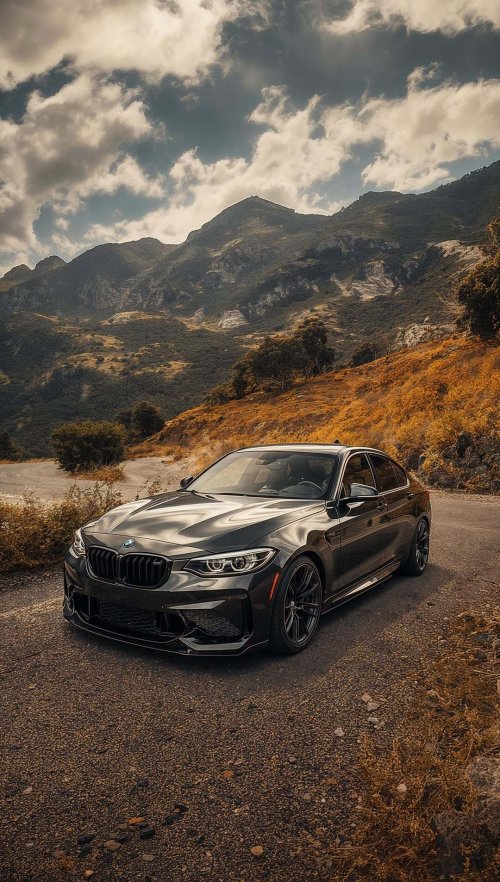 Dark BMW Mountain Road