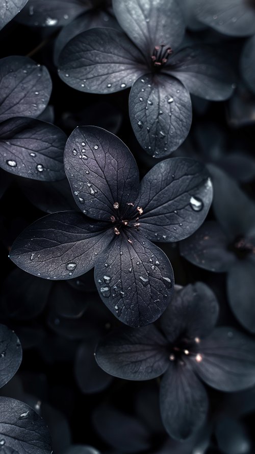 Dark Floral Dew Drops - Related OpersCraft wallpaper