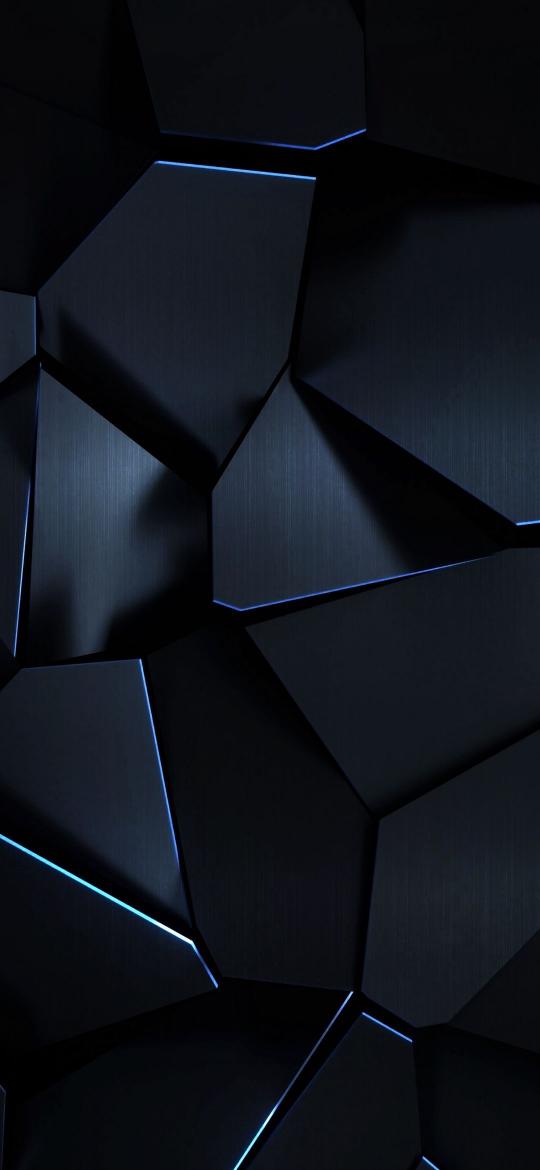 Dark Geometric Blue Lines - Related OpersCraft wallpaper
