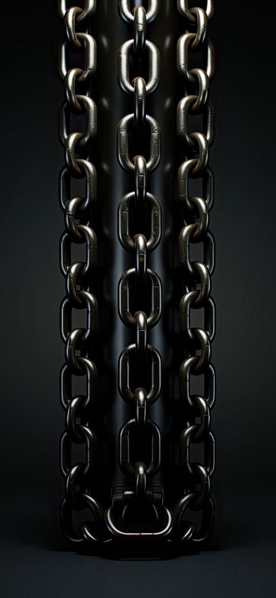 Dark Metallic Chain Links