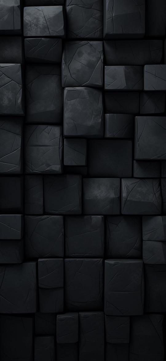Dark Stone Blocks - abstract Wallpaper