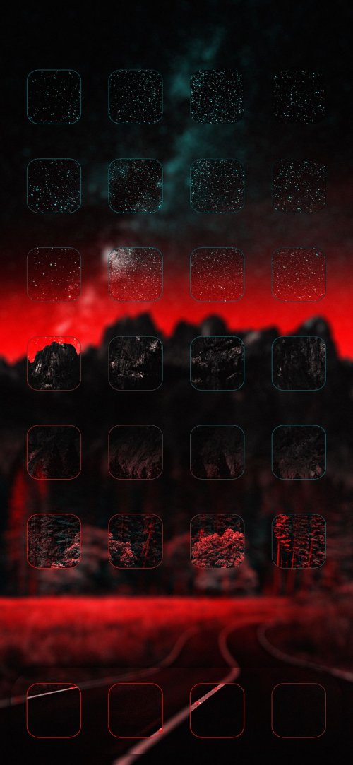 DarkRedRoadPhoneHomeScreen - Related OpersCraft wallpaper
