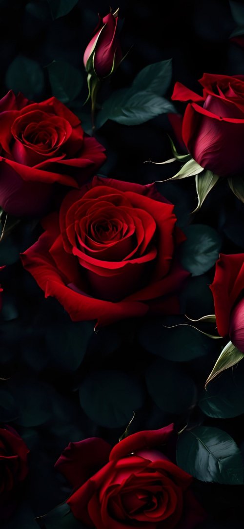 Deep Red Rose Garden - Related OpersCraft wallpaper
