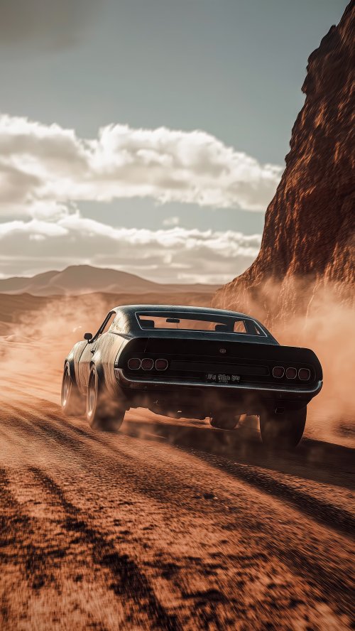 Desert Muscle Car Chase - Related StockWalls wallpaper