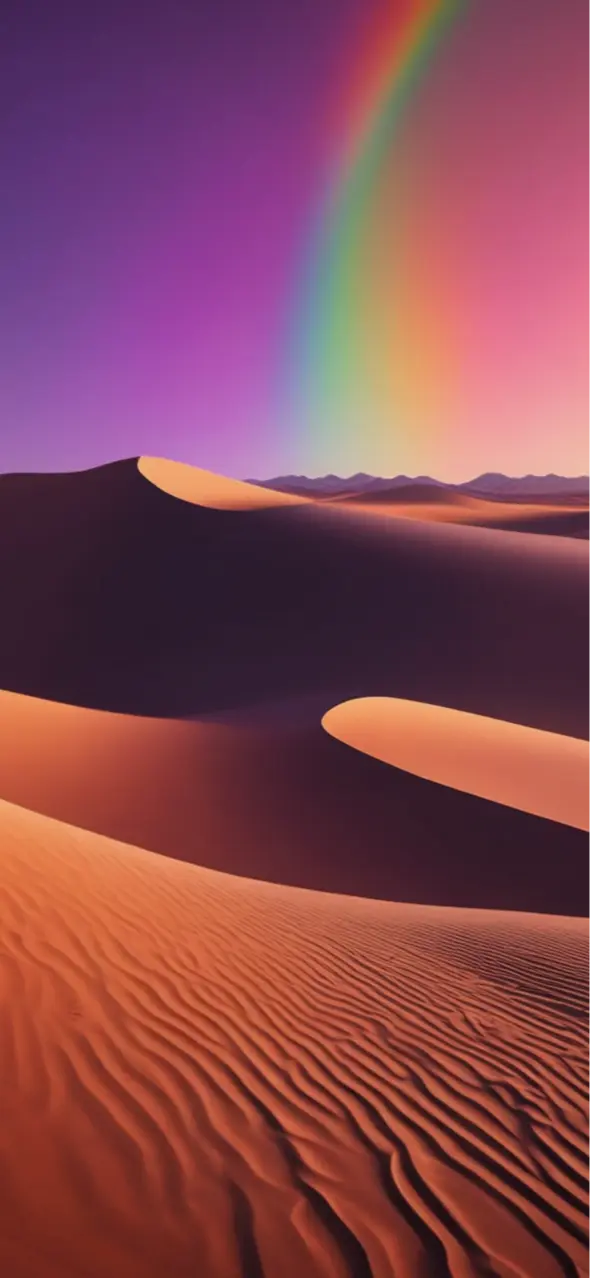 Desert Rainbow Landscape