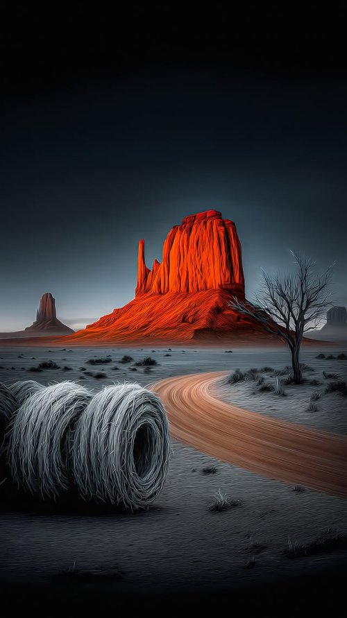 Desert Rock Landscape - Related OpersCraft wallpaper