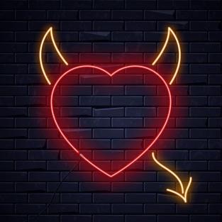 Devil Heart Neon Sign - Related OpersCraft wallpaper