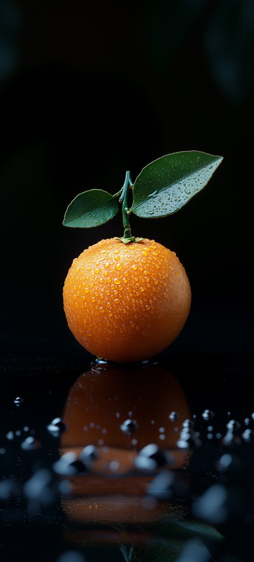 Dewy Clementine Still Life - food Wallpaper