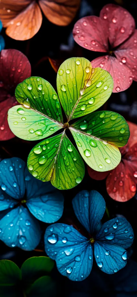 Dewy Colorful Clover Field - Related OpersCraft wallpaper