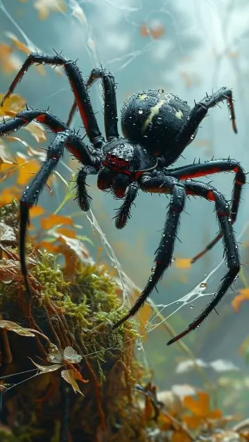 Dewy Spider Close-Up - Related OpersCraft wallpaper
