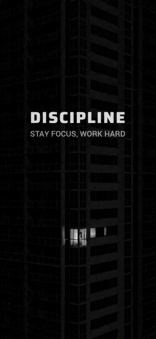 Discipline Building Motivation
