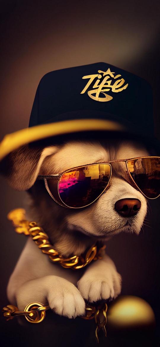 Dope Dog with Shades