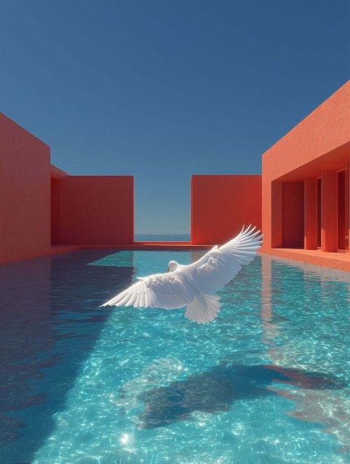Dove Over Pool - Related OpersCraft wallpaper
