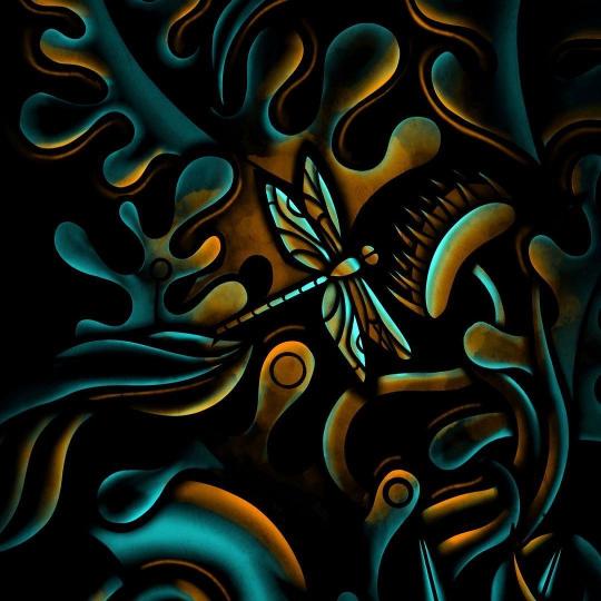 Dragonfly Teal and Gold - Related OpersCraft wallpaper