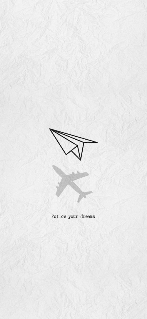 Dreamy Paper Airplane - quotes Wallpaper