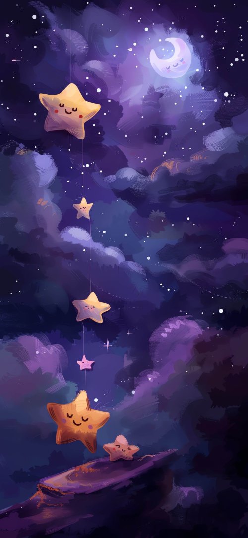 Dreamy Starry Night Sky