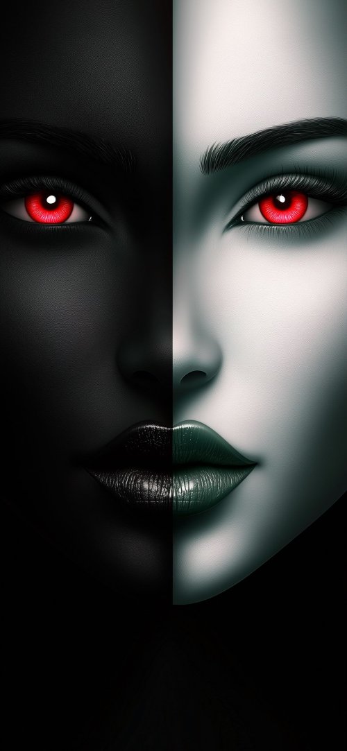 Dual-Faced Vampire Portrait - Related OpersCraft wallpaper