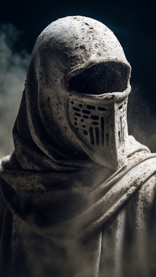 Dusty Knight Mask - gothic Wallpaper