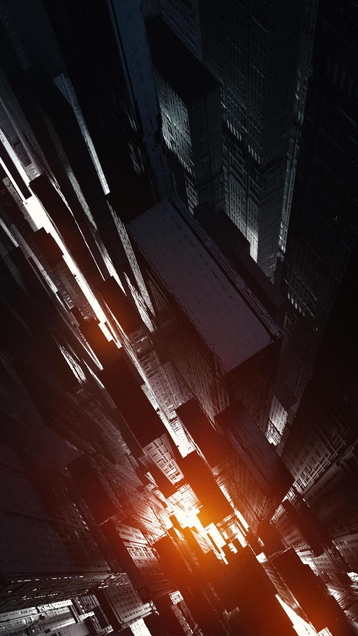Dystopian Cityscape Below - Related OpersCraft wallpaper
