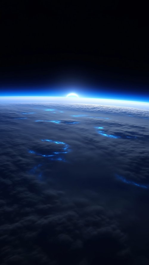 Earth's Blue Glow