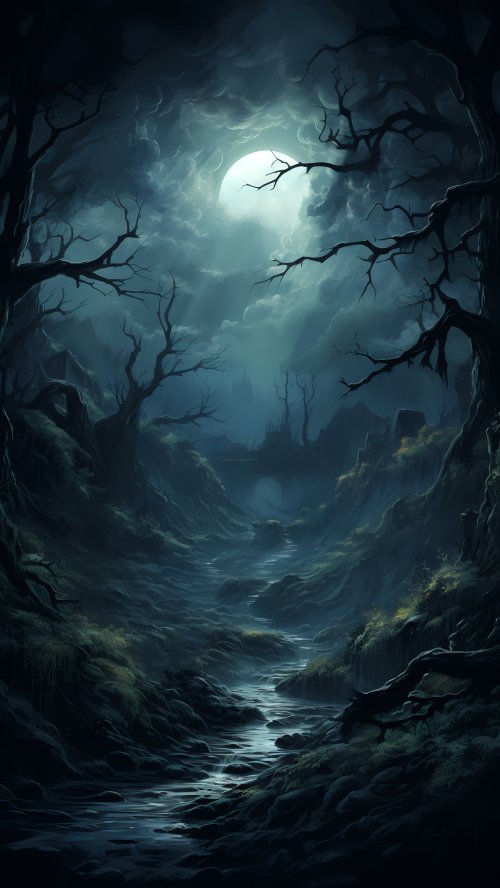 Eerie Moonlight River - Related OpersCraft wallpaper