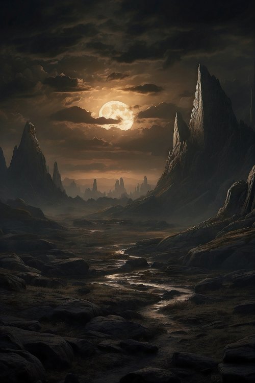Eerie Moonlight Valley - Related OpersCraft wallpaper