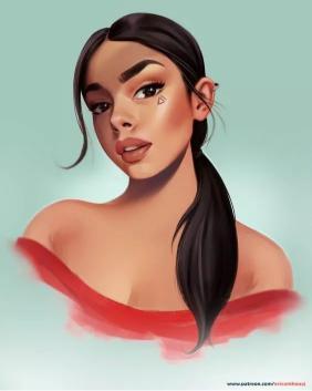 Elegant Portrait Illustration - Related OpersCraft wallpaper