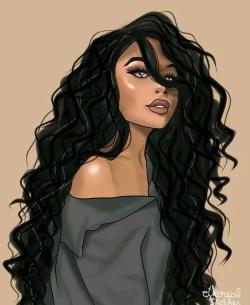 Elegant Woman Illustration - Related OpersCraft wallpaper