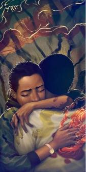 Embracing Comfort Art - art Wallpaper